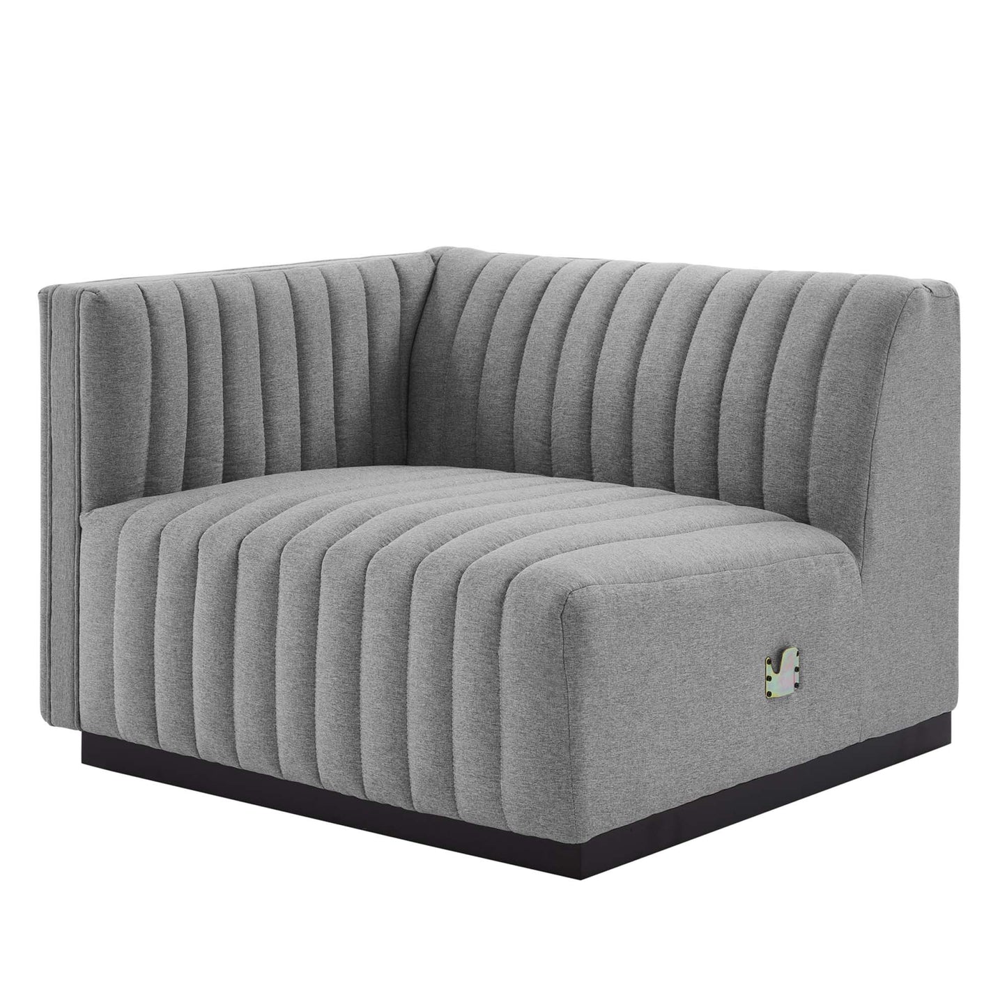 Conjure Channel Tufted Upholstered Fabric Loveseat by Modway | Loveseats | Modishstore - 5