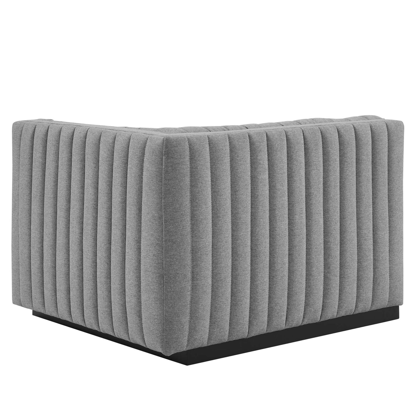 Conjure Channel Tufted Upholstered Fabric Loveseat by Modway | Loveseats | Modishstore - 8