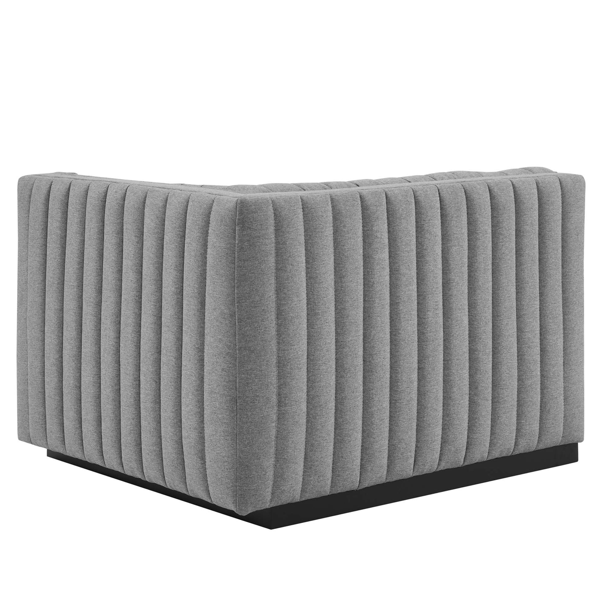 Conjure Channel Tufted Upholstered Fabric Loveseat by Modway | Loveseats | Modishstore - 8