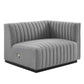 Conjure Channel Tufted Upholstered Fabric Loveseat by Modway | Loveseats | Modishstore - 9