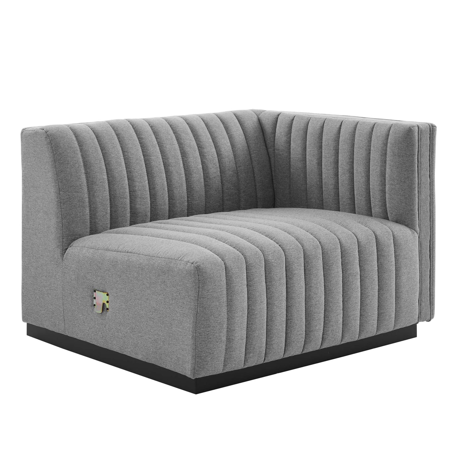 Conjure Channel Tufted Upholstered Fabric Loveseat by Modway | Loveseats | Modishstore - 9