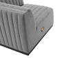Conjure Channel Tufted Upholstered Fabric Loveseat by Modway | Loveseats | Modishstore - 10