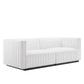 Conjure Channel Tufted Upholstered Fabric Loveseat by Modway | Loveseats | Modishstore - 12
