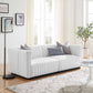 Conjure Channel Tufted Upholstered Fabric Loveseat by Modway | Loveseats | Modishstore - 14