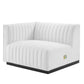 Conjure Channel Tufted Upholstered Fabric Loveseat by Modway | Loveseats | Modishstore - 16