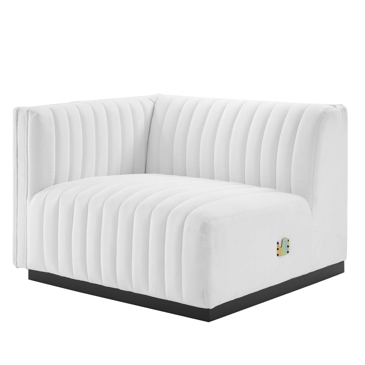 Conjure Channel Tufted Upholstered Fabric Loveseat by Modway | Loveseats | Modishstore - 16