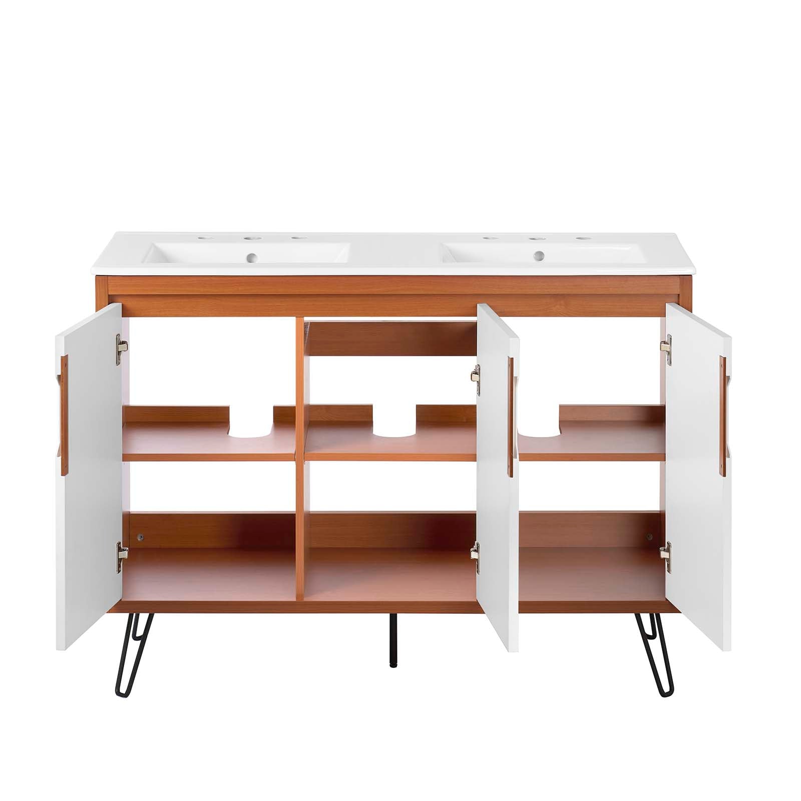 Energize 48" Double Sink Bathroom Vanity By Modway - EEI-5807 | Bathroom Accessories | Modishstore - 13