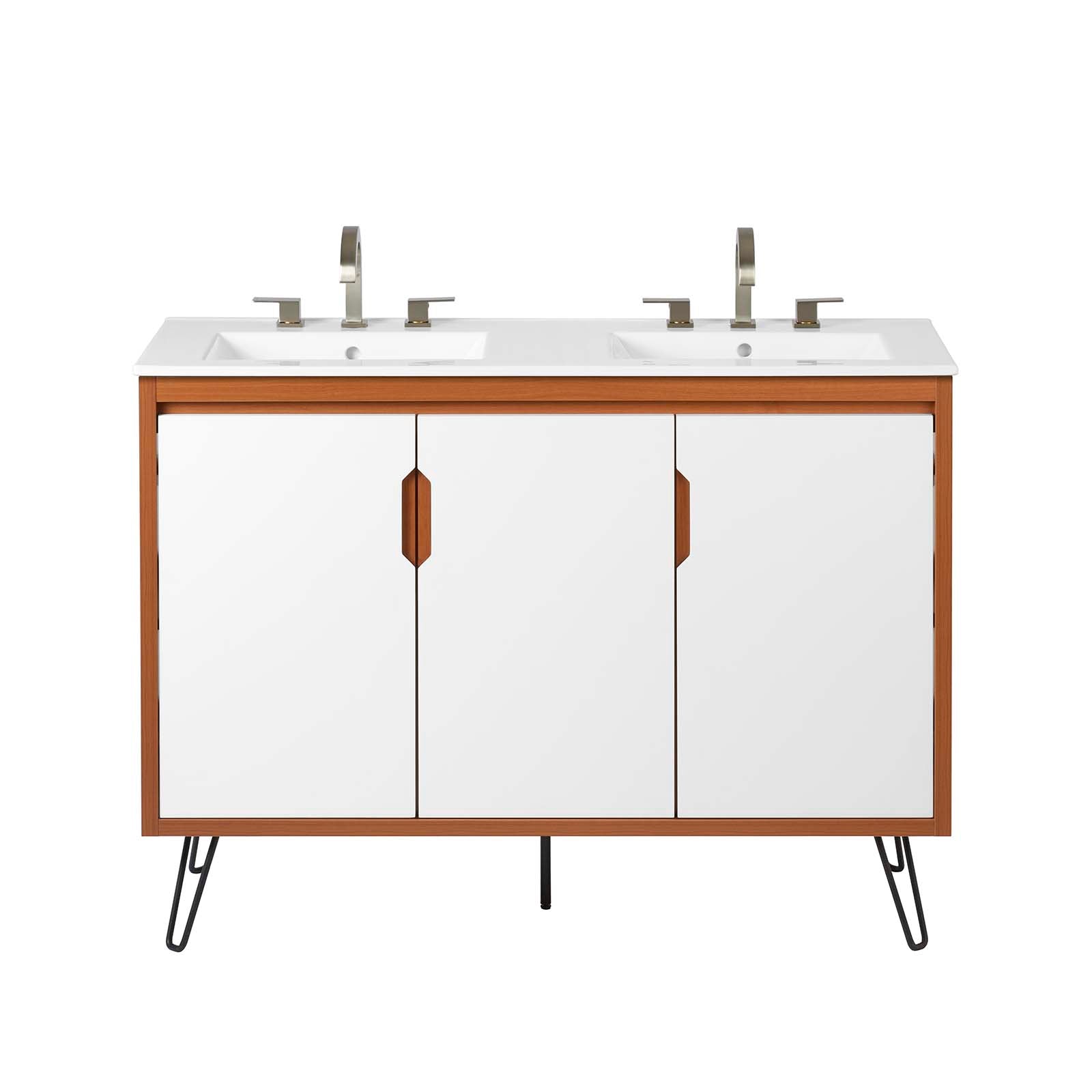 Energize 48" Double Sink Bathroom Vanity By Modway - EEI-5807 | Bathroom Accessories | Modishstore - 14