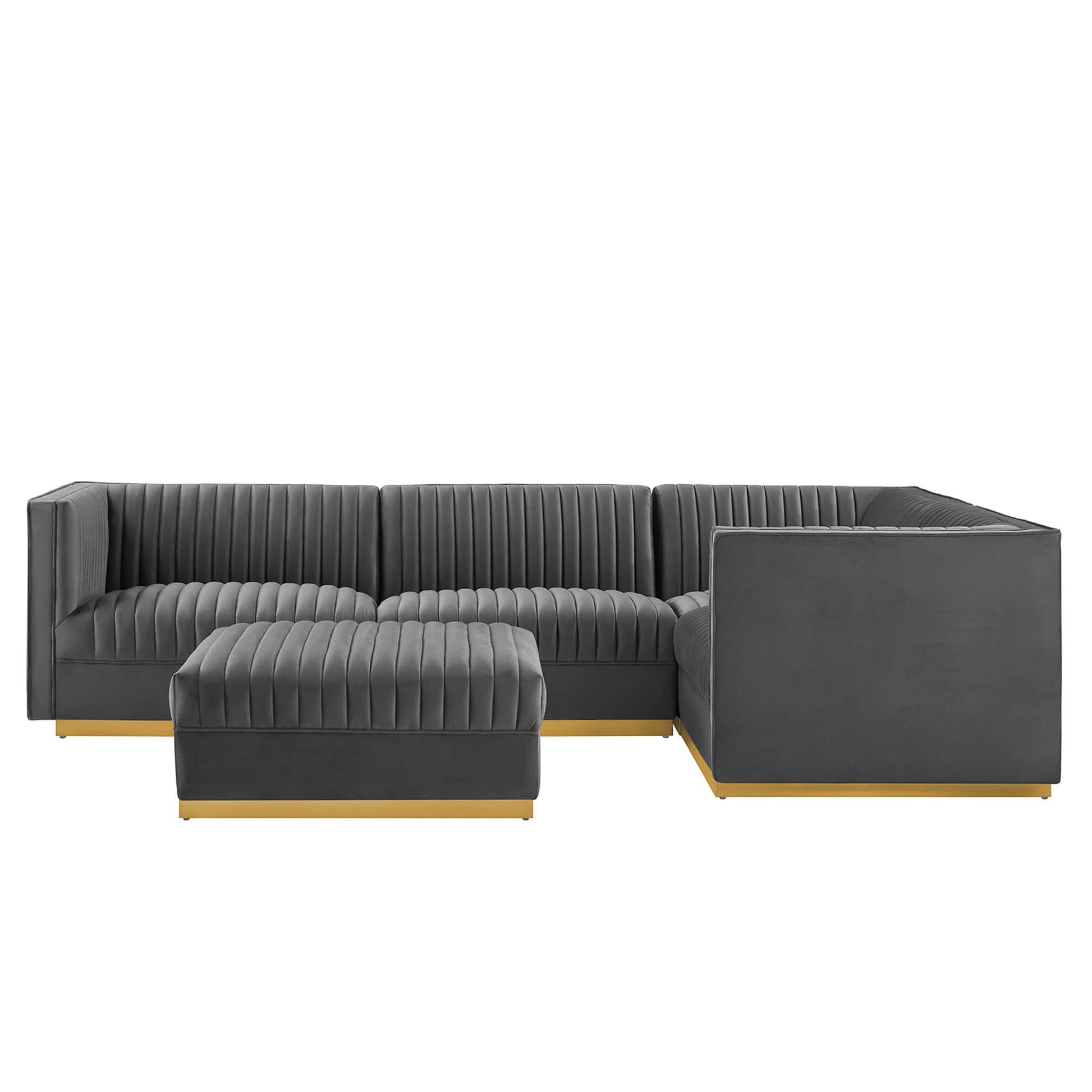 Conjure Channel Tufted Upholstered Fabric Loveseat by Modway | Loveseats | Modishstore - 23