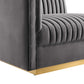 Conjure Channel Tufted Upholstered Fabric Loveseat by Modway | Loveseats | Modishstore - 24