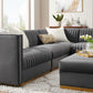 Conjure Channel Tufted Upholstered Fabric Loveseat by Modway | Loveseats | Modishstore - 28