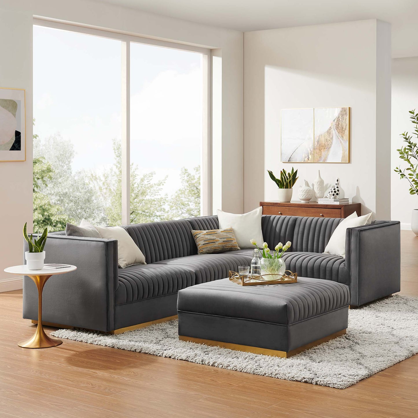 Conjure Channel Tufted Upholstered Fabric Loveseat by Modway | Loveseats | Modishstore - 29