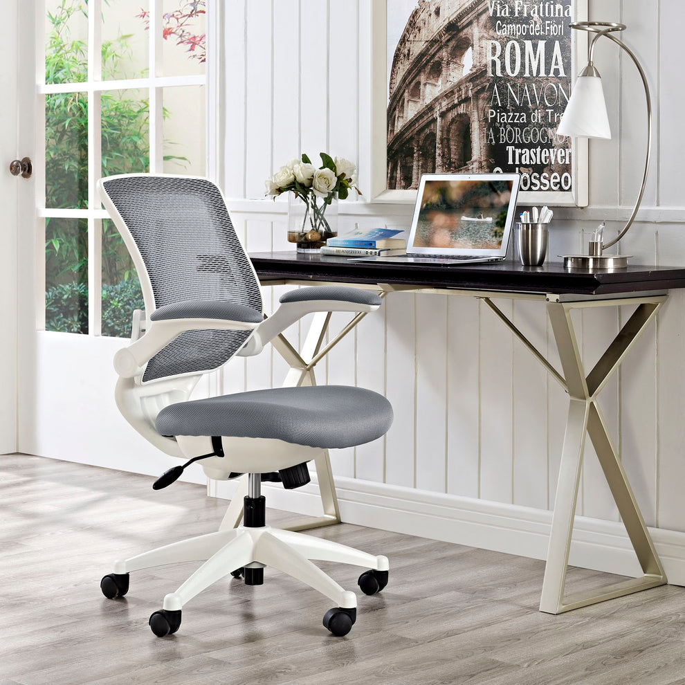 Modway Edge White Base Office Chair - EEI-596 | Office Chairs | Modishstore - 2