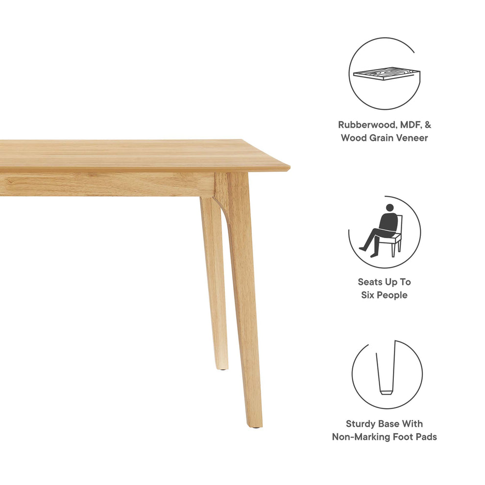 Juxtapose 63Ó Rectangle Dining Table by Modway | Dining Tables | Modishstore - 6