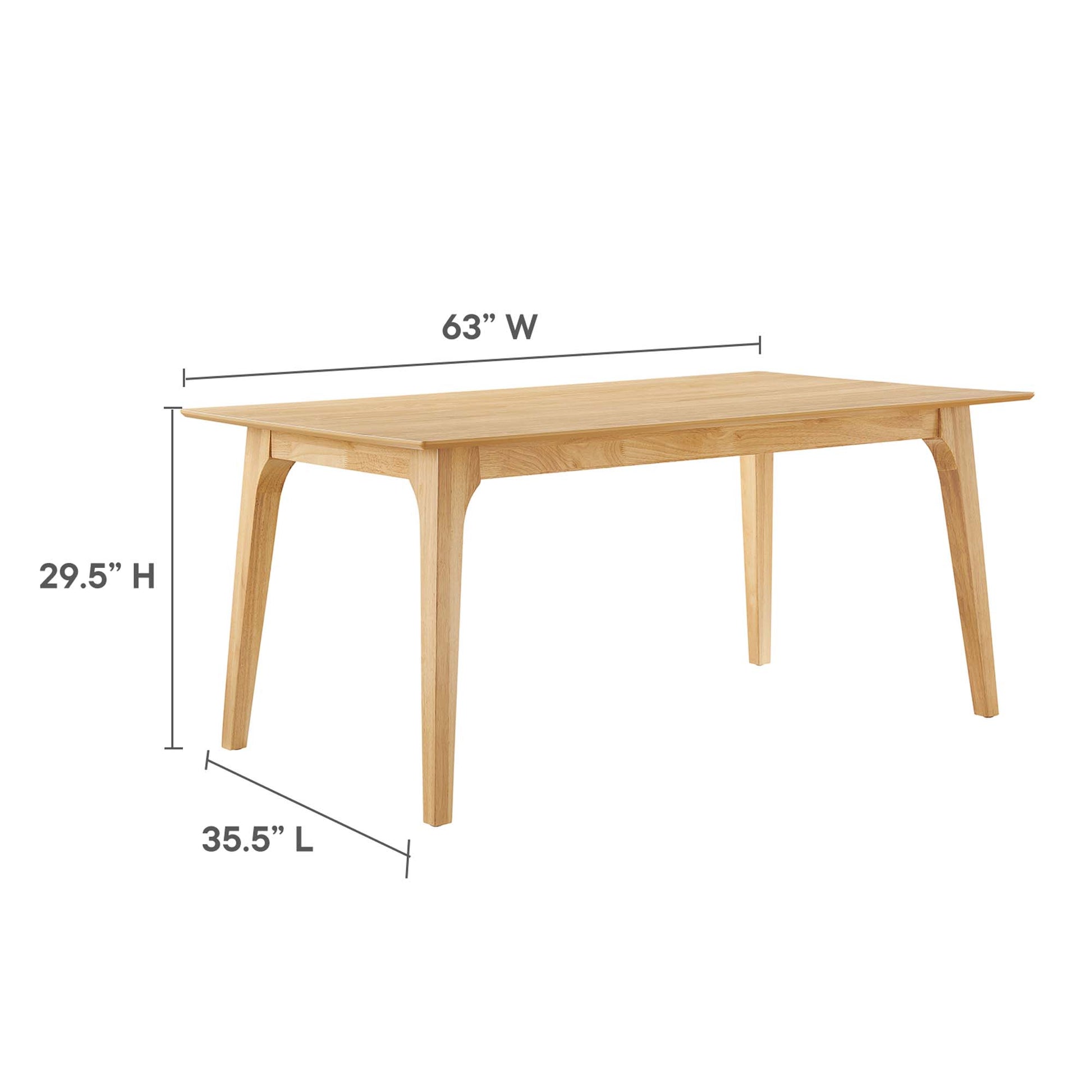 Juxtapose 63Ó Rectangle Dining Table by Modway | Dining Tables | Modishstore - 7