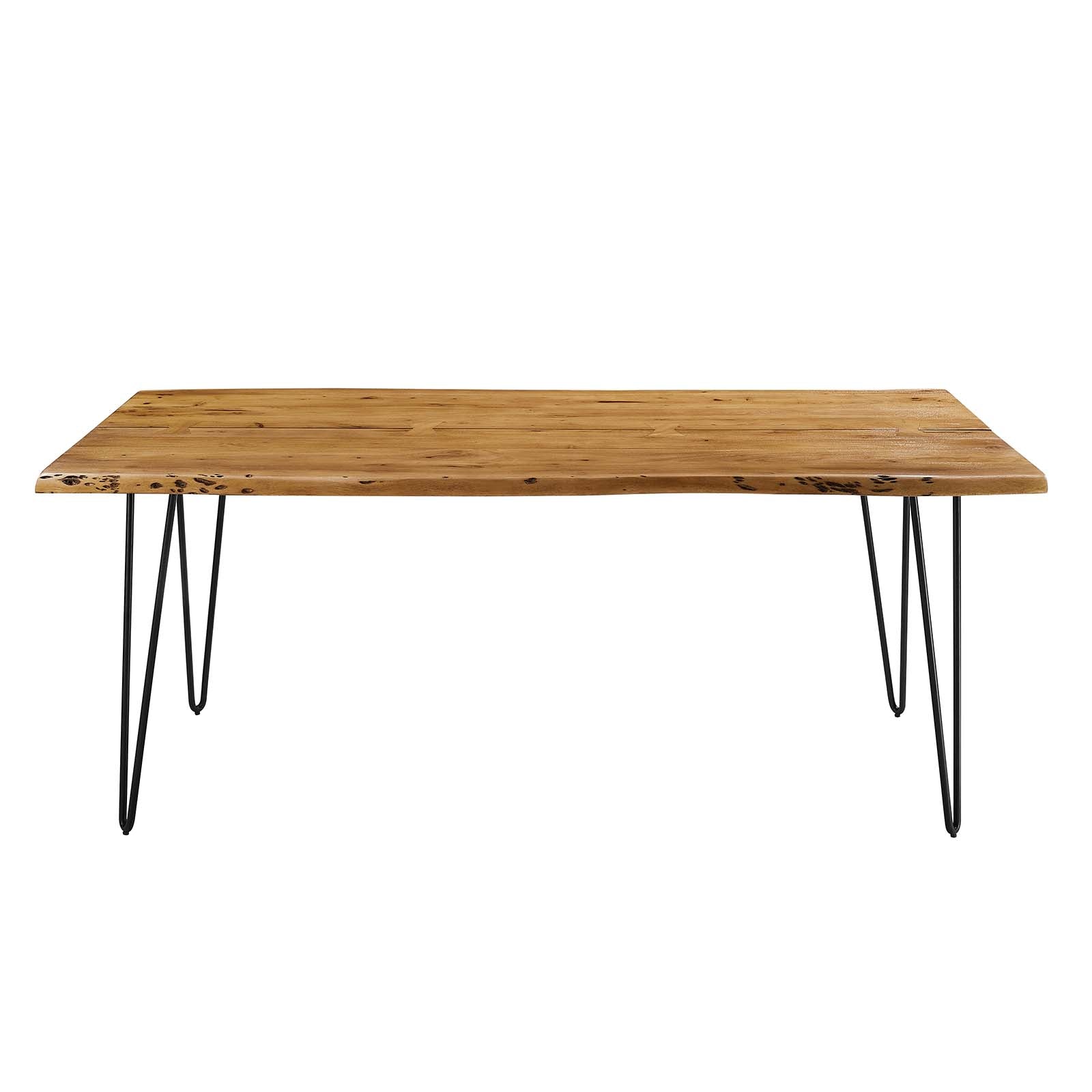 Ardor 74" Live Edge Acacia Wood Dining Table By Modway - EEI-6070 | Dining Tables | Modishstore - 29