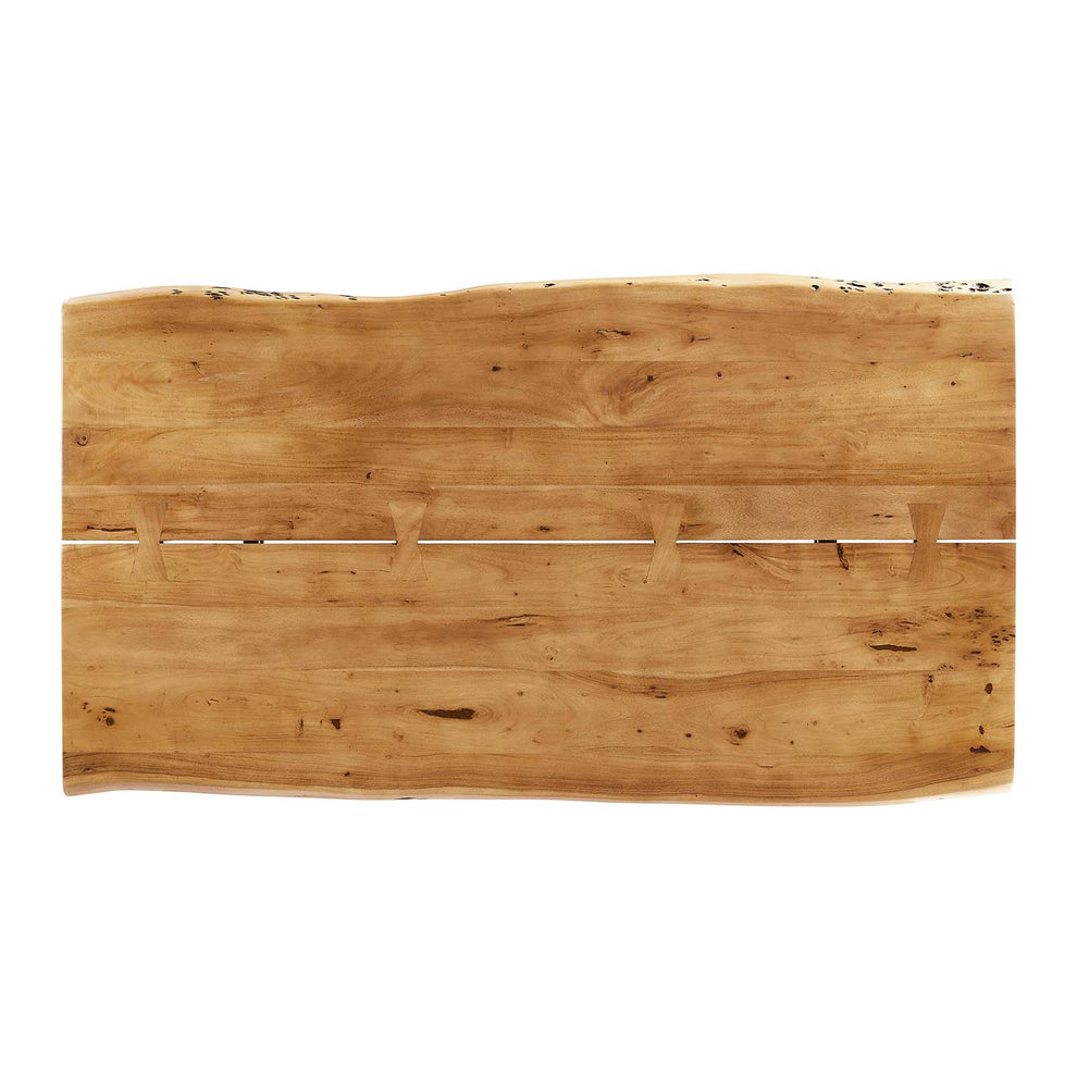 Ardor 74" Live Edge Acacia Wood Dining Table By Modway - EEI-6070 | Dining Tables | Modishstore - 24