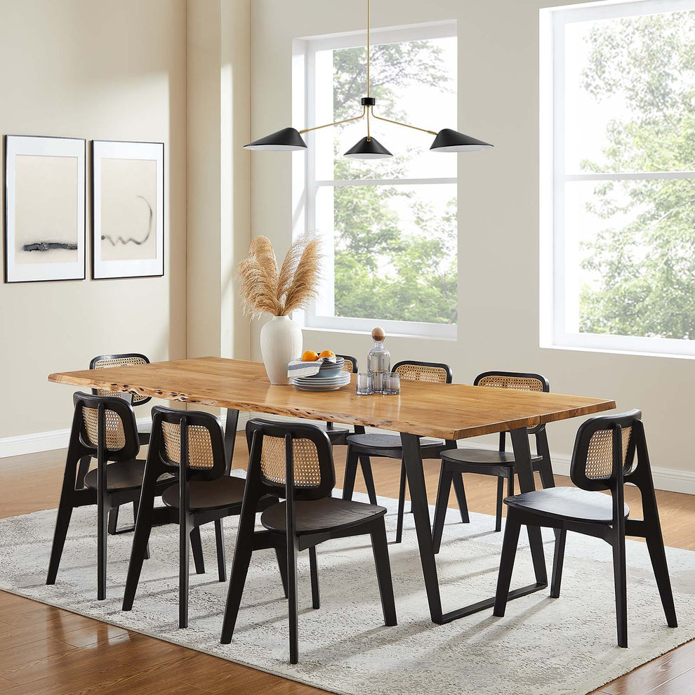 Viggo 96" Live Edge Acacia Wood Dining Table By Modway - EEI-6071 | Dining Tables | Modishstore - 12