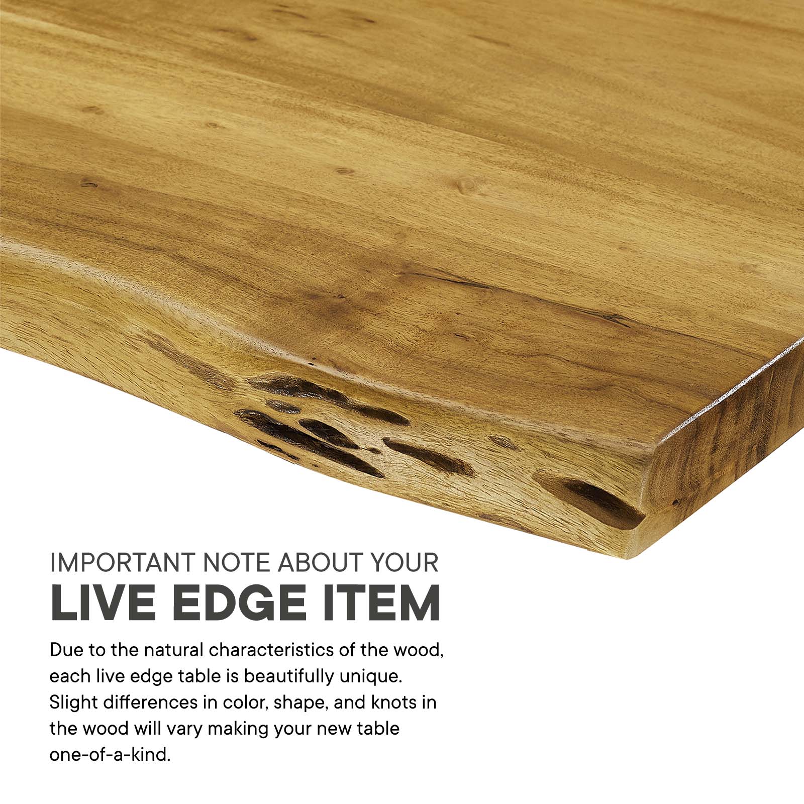Ardor 96" Live Edge Acacia Wood Dining Table By Modway - EEI-6072 | Dining Tables | Modishstore - 31