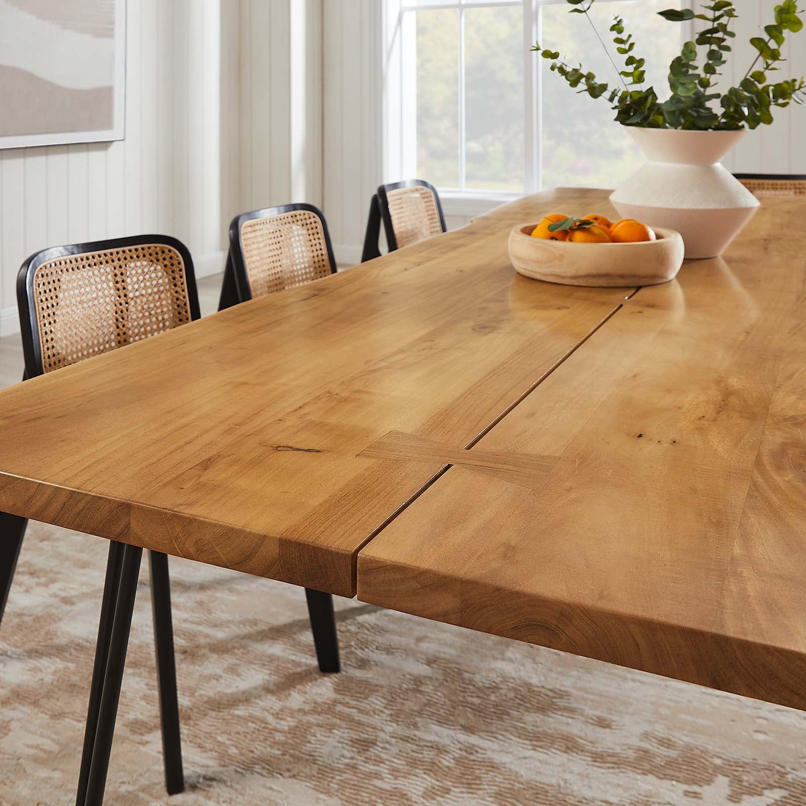 Ardor 96" Live Edge Acacia Wood Dining Table By Modway - EEI-6072 | Dining Tables | Modishstore - 24