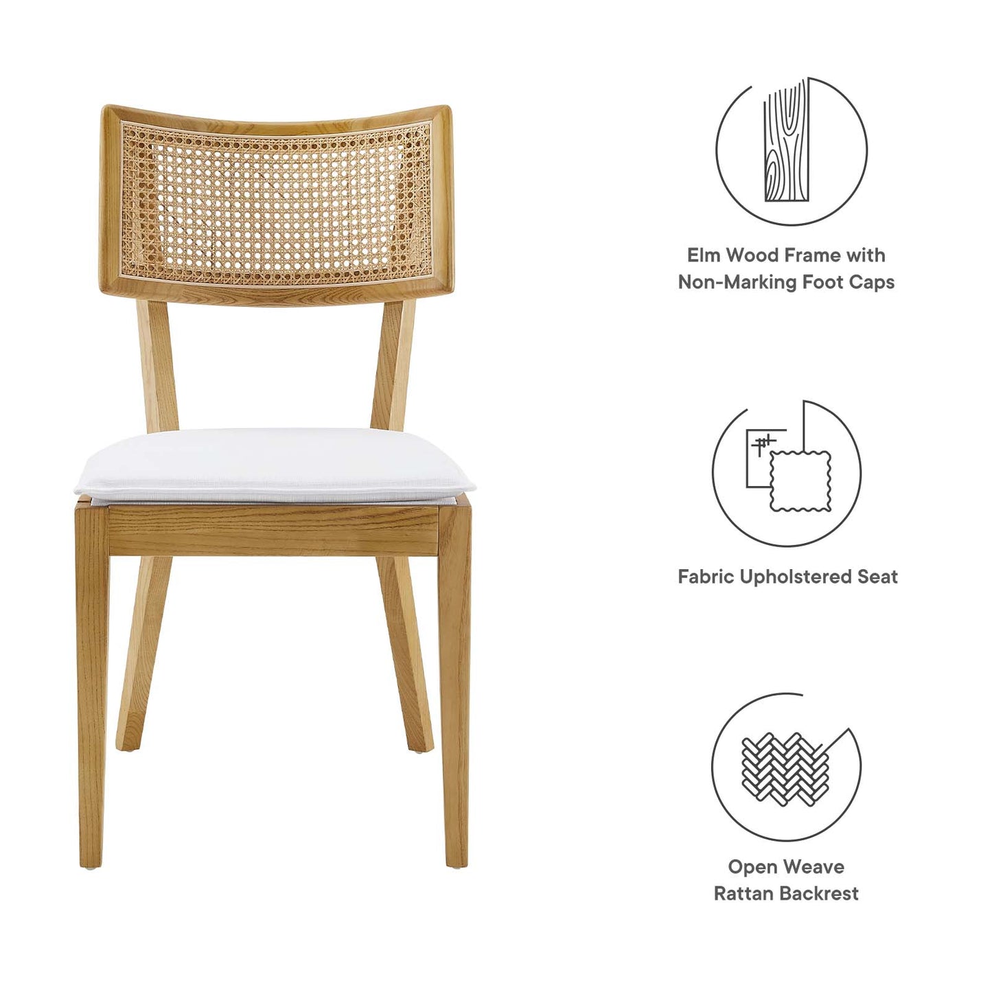 Caledonia Wood Dining Chair Set of 2 By Modway - EEI-6080 | Dining Chairs | Modishstore - 50