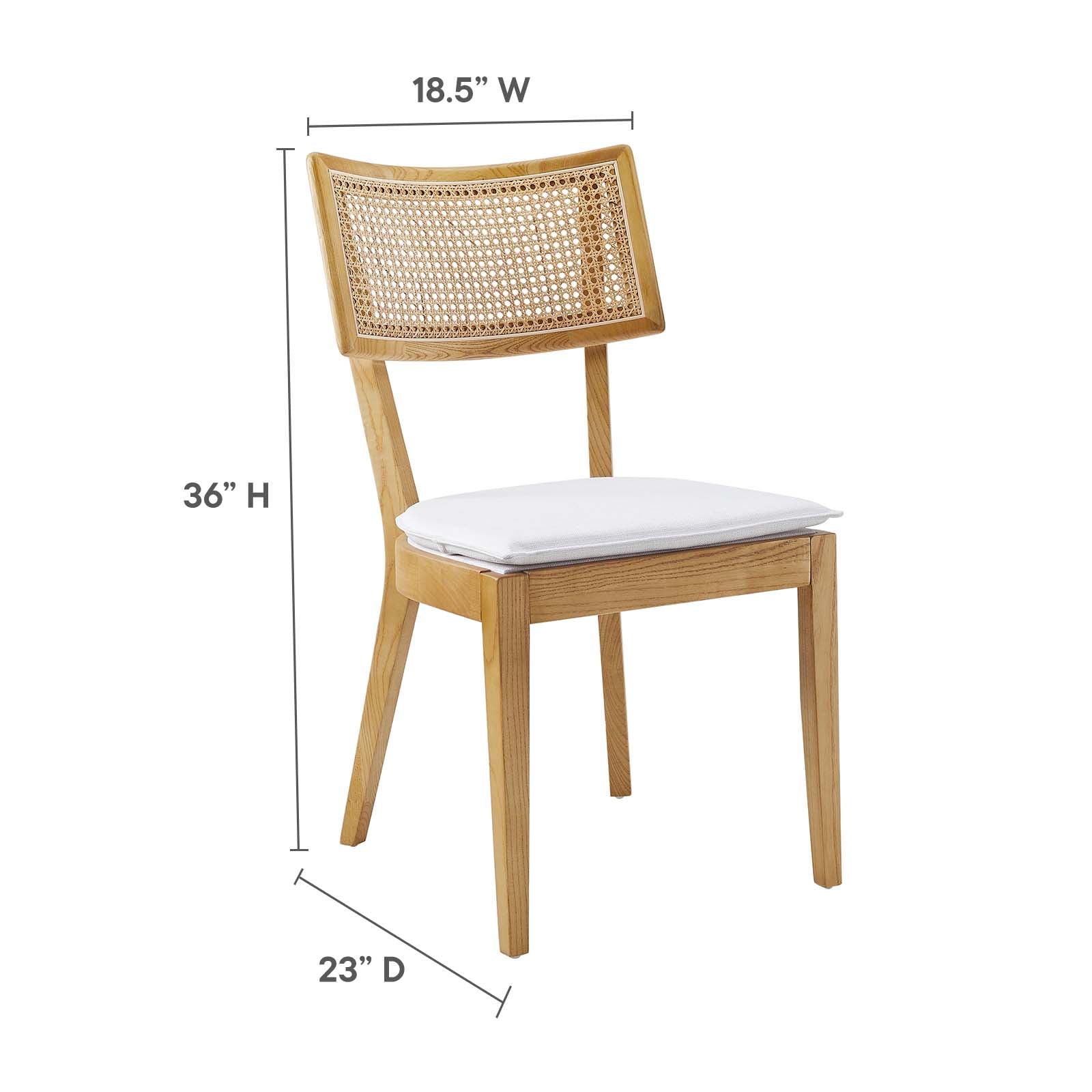 Caledonia Wood Dining Chair Set of 2 By Modway - EEI-6080 | Dining Chairs | Modishstore - 51