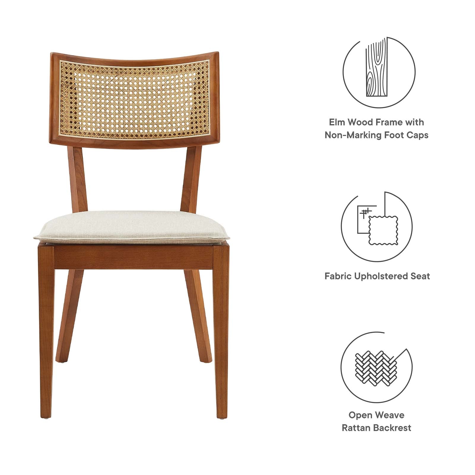 Caledonia Wood Dining Chair Set of 2 By Modway - EEI-6080 | Dining Chairs | Modishstore - 28