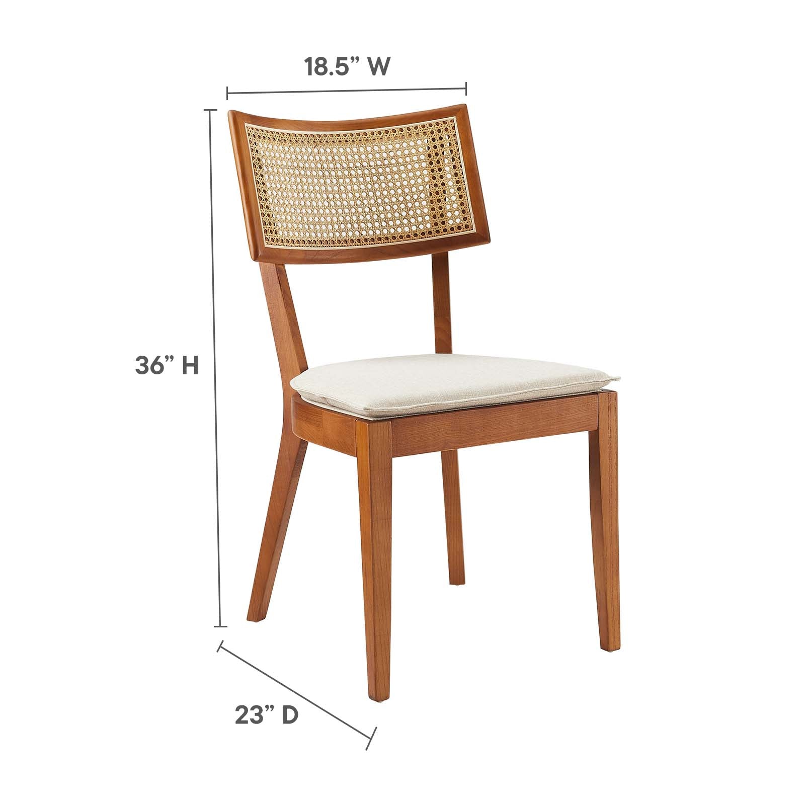 Caledonia Wood Dining Chair Set of 2 By Modway - EEI-6080 | Dining Chairs | Modishstore - 29