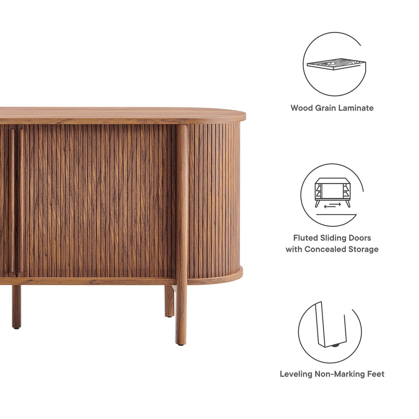Cadence 63" Curved Sideboard by Modway | Sideboards | Modishstore - 4