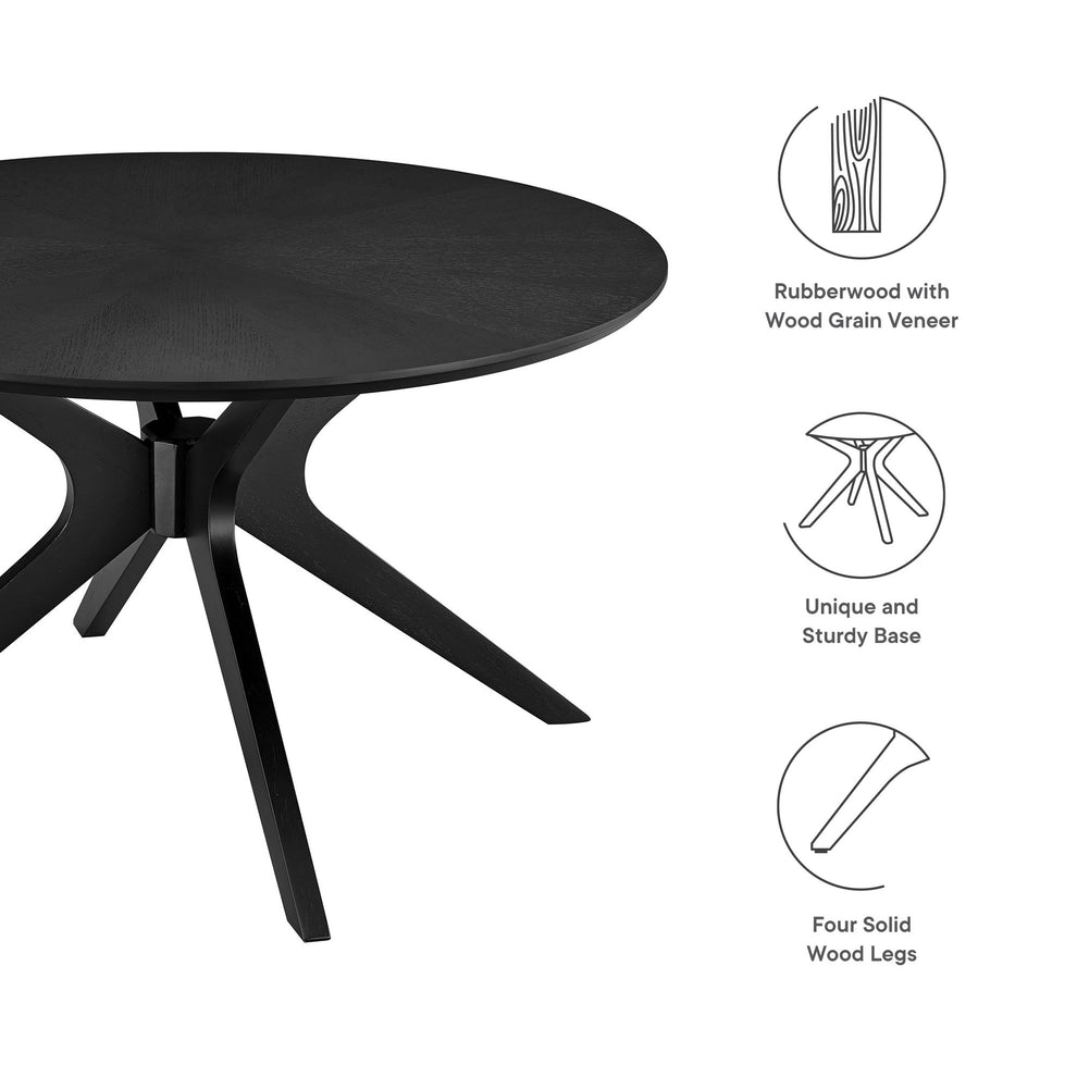 Crossroads Round Wood Coffee Table by Modway | Accent Tables | Modishstore - 7