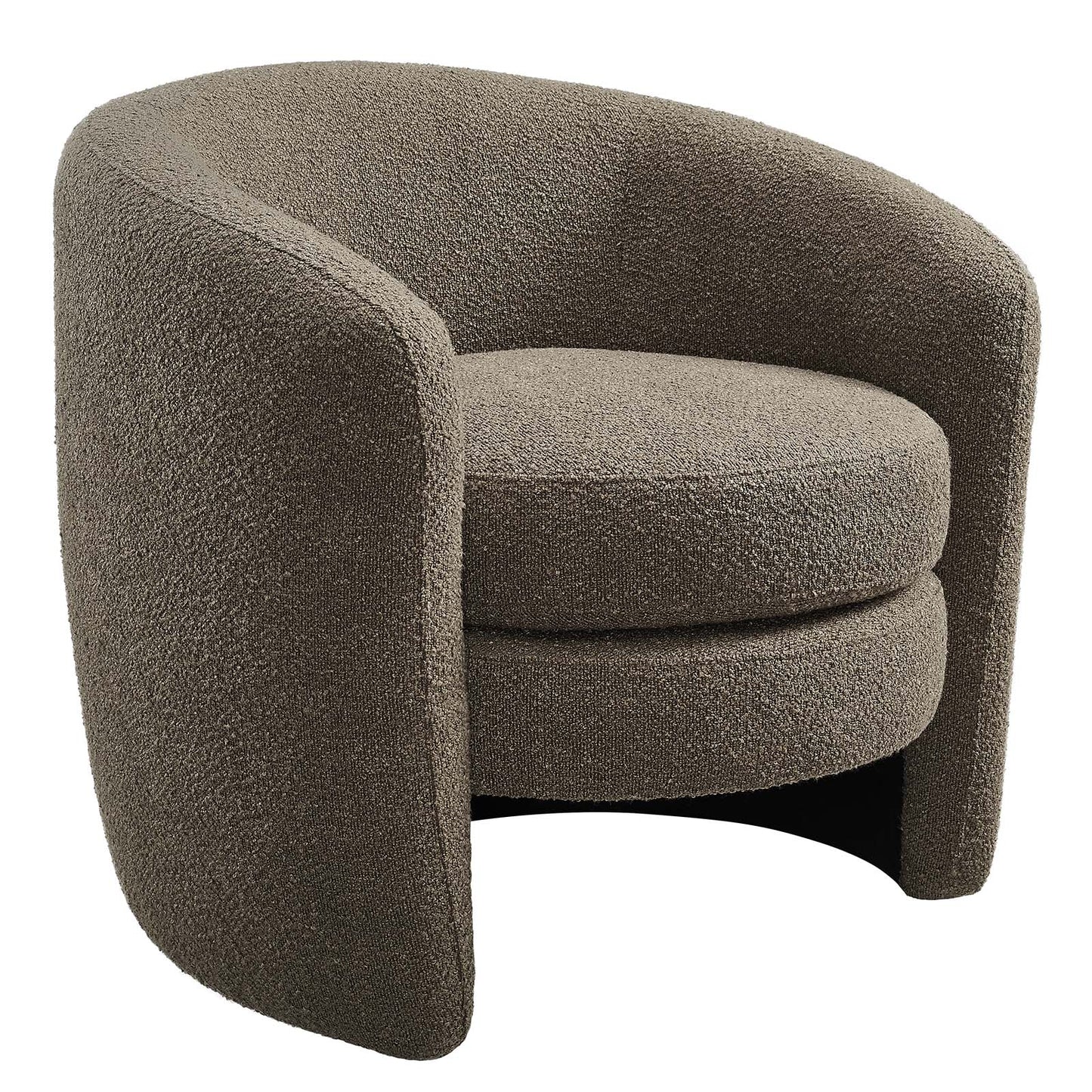 Affinity Upholstered Boucle Fabric Curved Back Armchair By Modway - EEI-6666 | Armchairs | Modishstore - 9