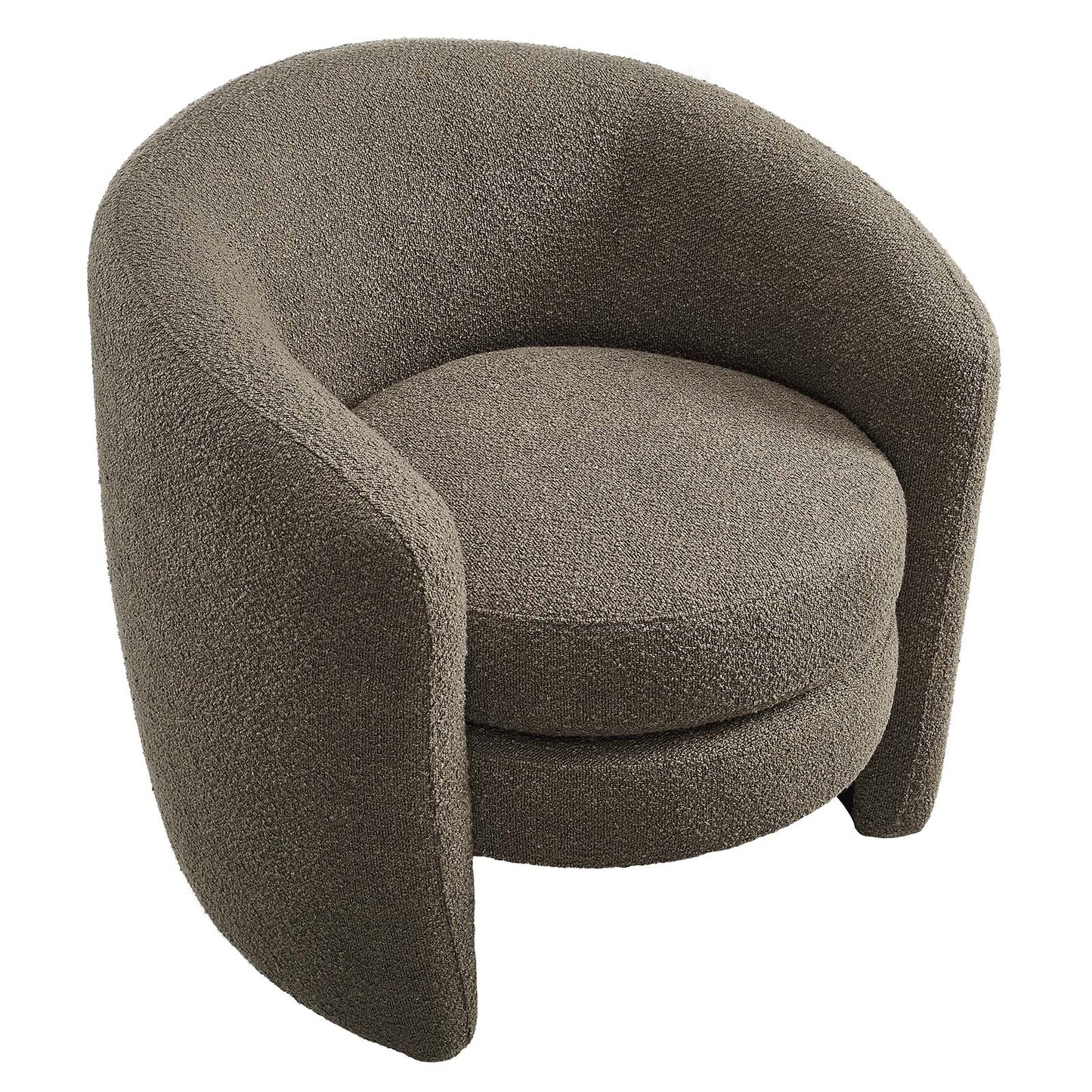 Affinity Upholstered Boucle Fabric Curved Back Armchair By Modway - EEI-6666 | Armchairs | Modishstore - 12