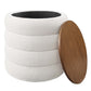 Mezzo Round Boucle Fabric Storage Ottoman by Modway | Ottomans | Modishstore - 3