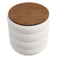 Mezzo Round Boucle Fabric Storage Ottoman by Modway | Ottomans | Modishstore - 4