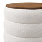 Mezzo Round Boucle Fabric Storage Ottoman by Modway | Ottomans | Modishstore - 5
