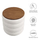Mezzo Round Boucle Fabric Storage Ottoman by Modway | Ottomans | Modishstore - 7