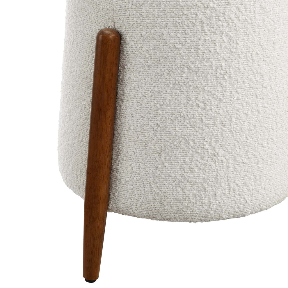 Riven Upholstered Boucle Fabric Ottoman By Modway - EEI-6686 | Ottomans | Modishstore - 5