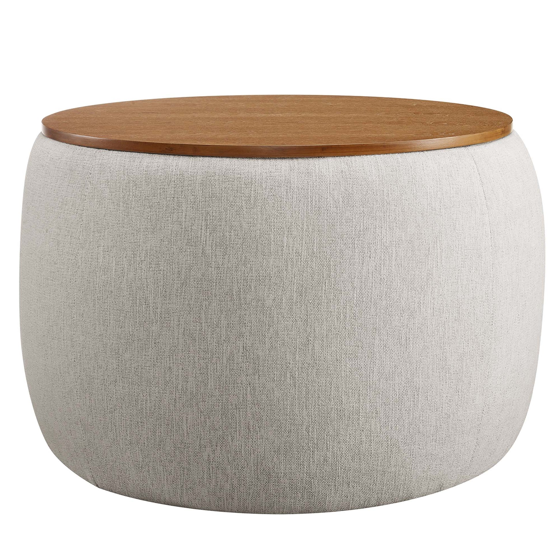 Perla Woven Heathered Fabric Upholstered Storage Ottoman by Modway | Ottomans | Modishstore - 2