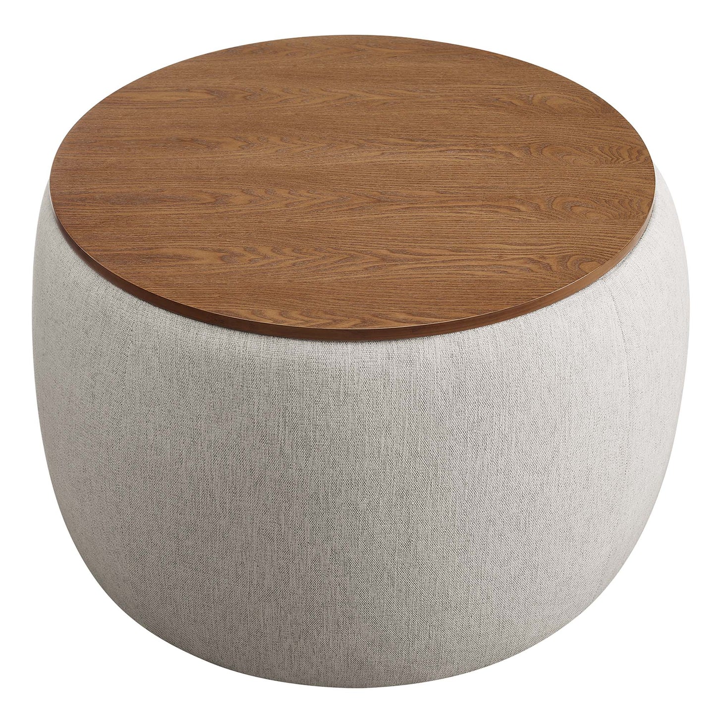 Perla Woven Heathered Fabric Upholstered Storage Ottoman by Modway | Ottomans | Modishstore - 4