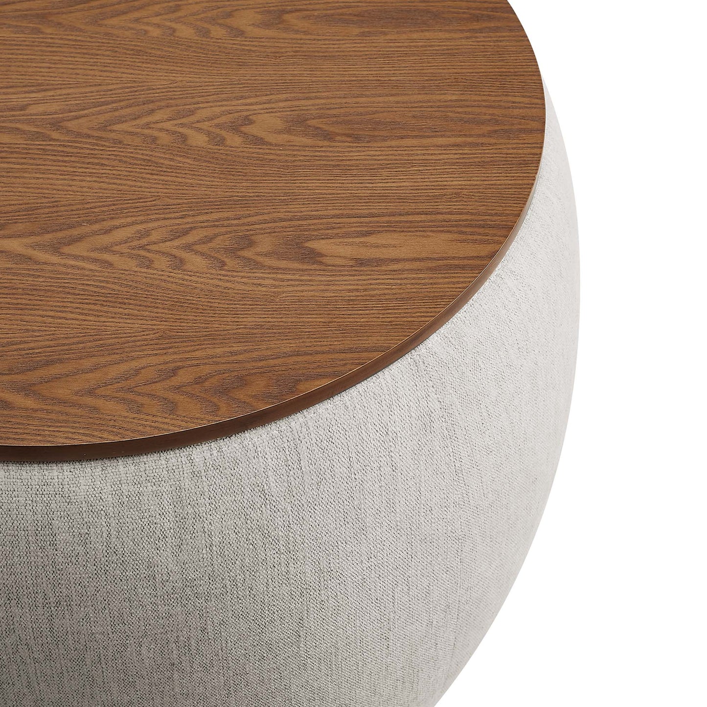 Perla Woven Heathered Fabric Upholstered Storage Ottoman by Modway | Ottomans | Modishstore - 5