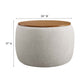 Perla Woven Heathered Fabric Upholstered Storage Ottoman by Modway | Ottomans | Modishstore - 8