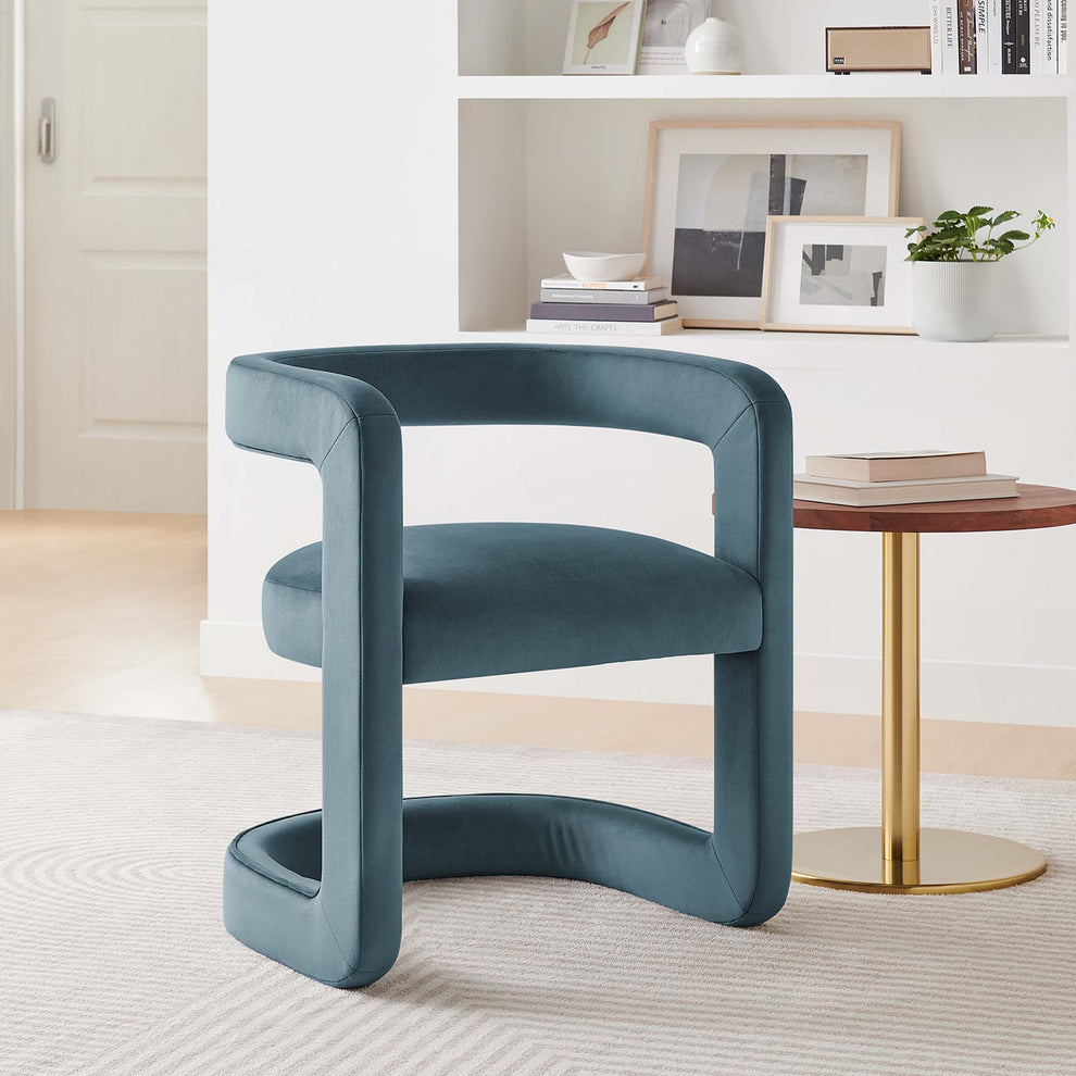Winslow Barrel Performance Velvet Dining Chair  by Modway | Dining Chairs | Modishstore - 11