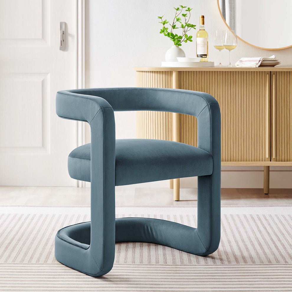 Winslow Barrel Performance Velvet Dining Chair  by Modway | Dining Chairs | Modishstore - 16