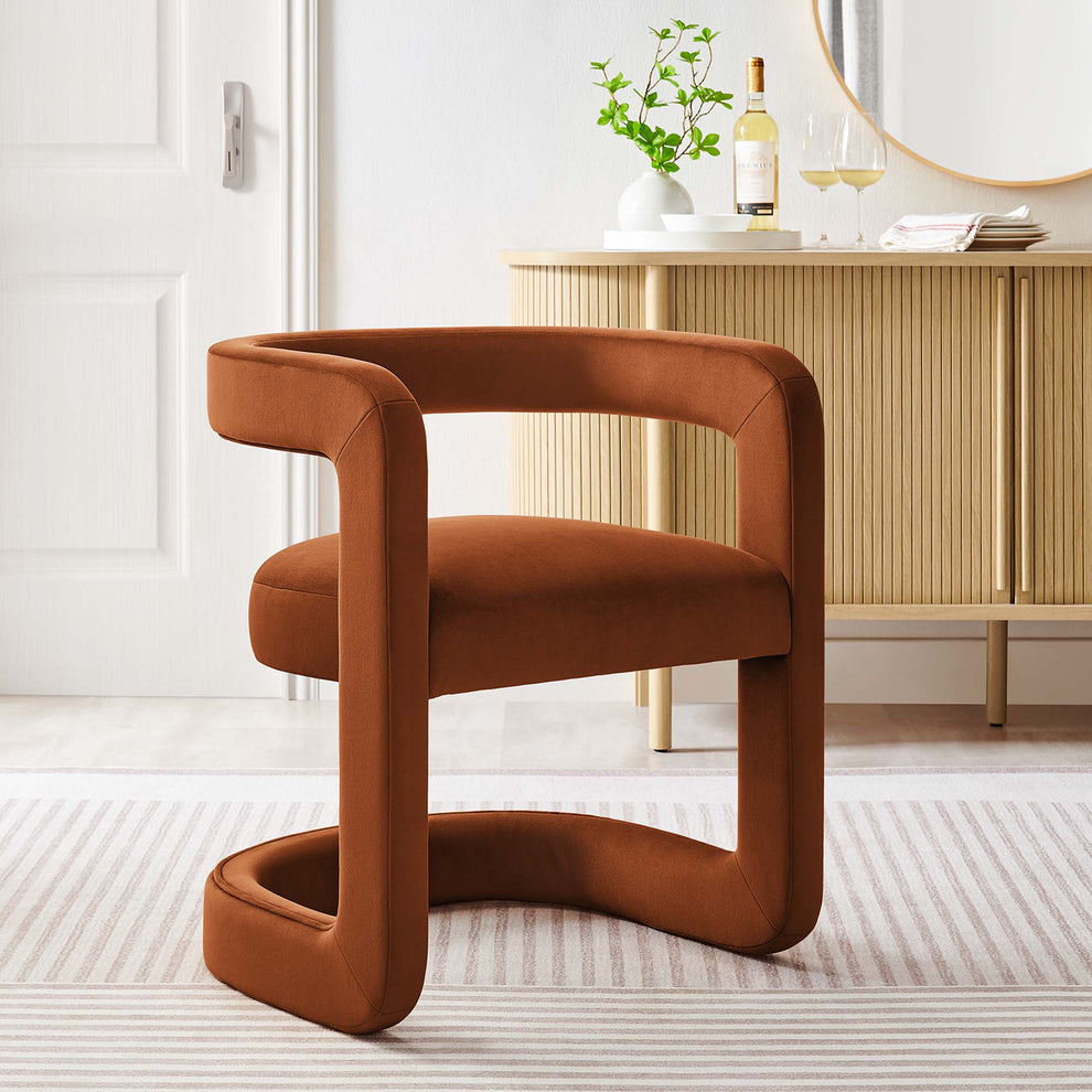 Winslow Barrel Performance Velvet Dining Chair  by Modway | Dining Chairs | Modishstore - 30