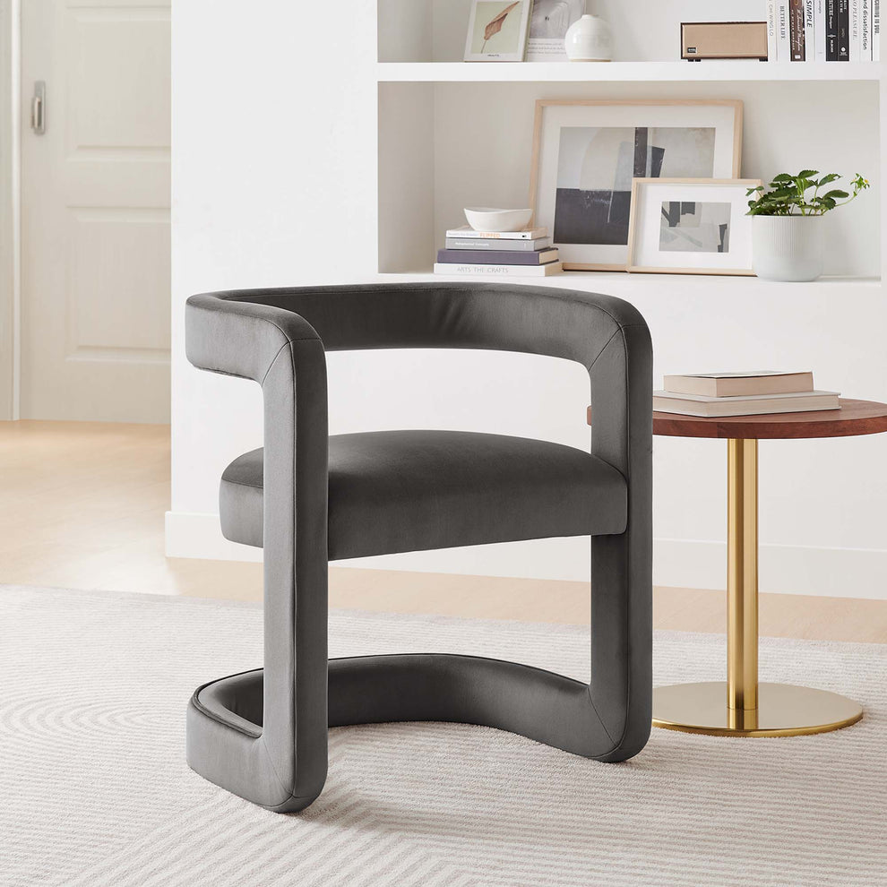 Winslow Barrel Performance Velvet Dining Chair  by Modway | Dining Chairs | Modishstore - 31