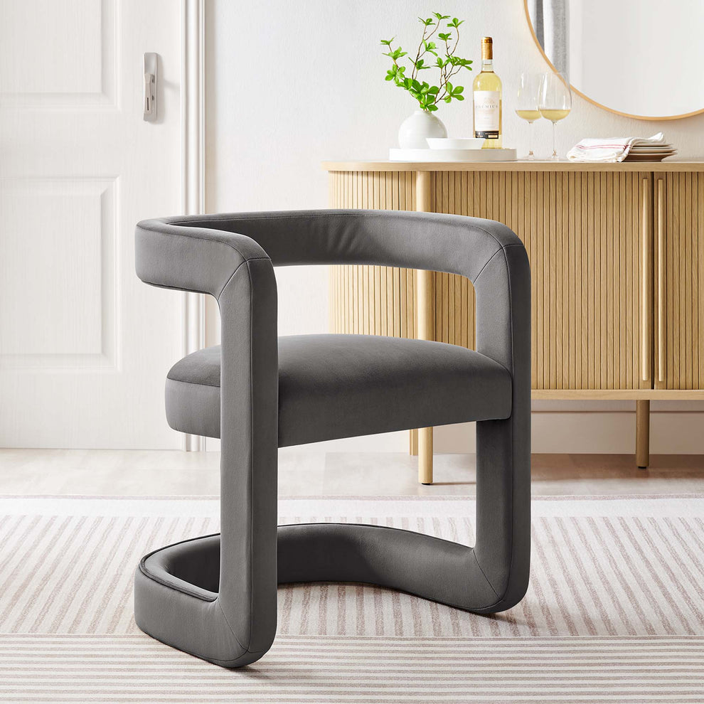Winslow Barrel Performance Velvet Dining Chair  by Modway | Dining Chairs | Modishstore - 32