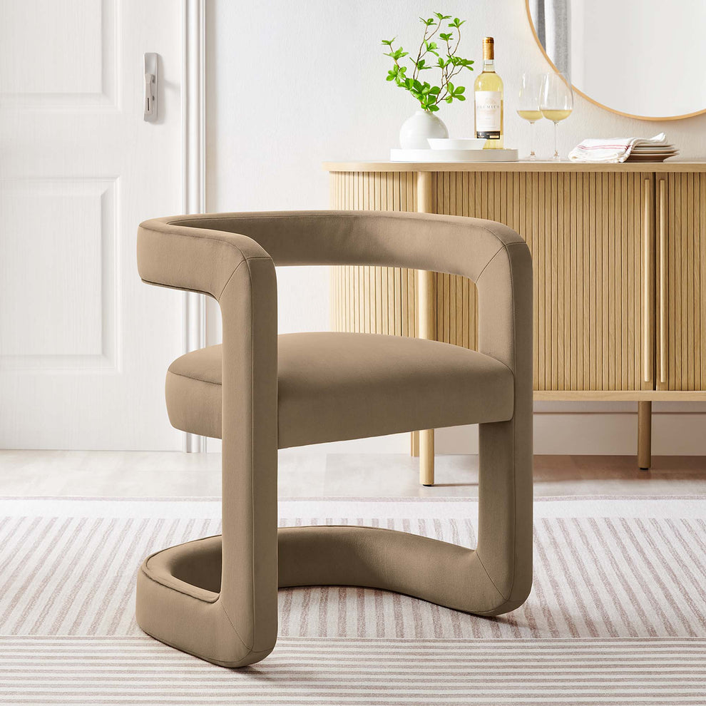 Winslow Barrel Performance Velvet Dining Chair  by Modway | Dining Chairs | Modishstore - 34