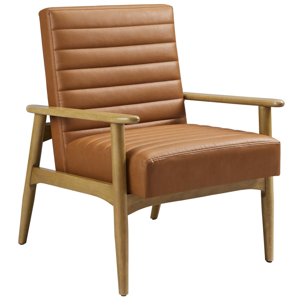 Jensen Vegan Leather Accent Chair by Modway | Accent Chairs | Modishstore - 2
