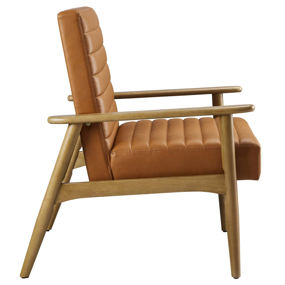 Jensen Vegan Leather Accent Chair by Modway | Accent Chairs | Modishstore - 3