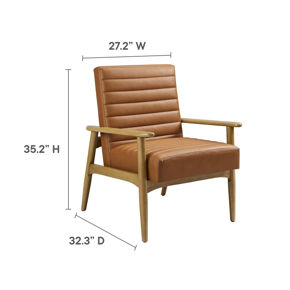 Jensen Vegan Leather Accent Chair by Modway | Accent Chairs | Modishstore - 8
